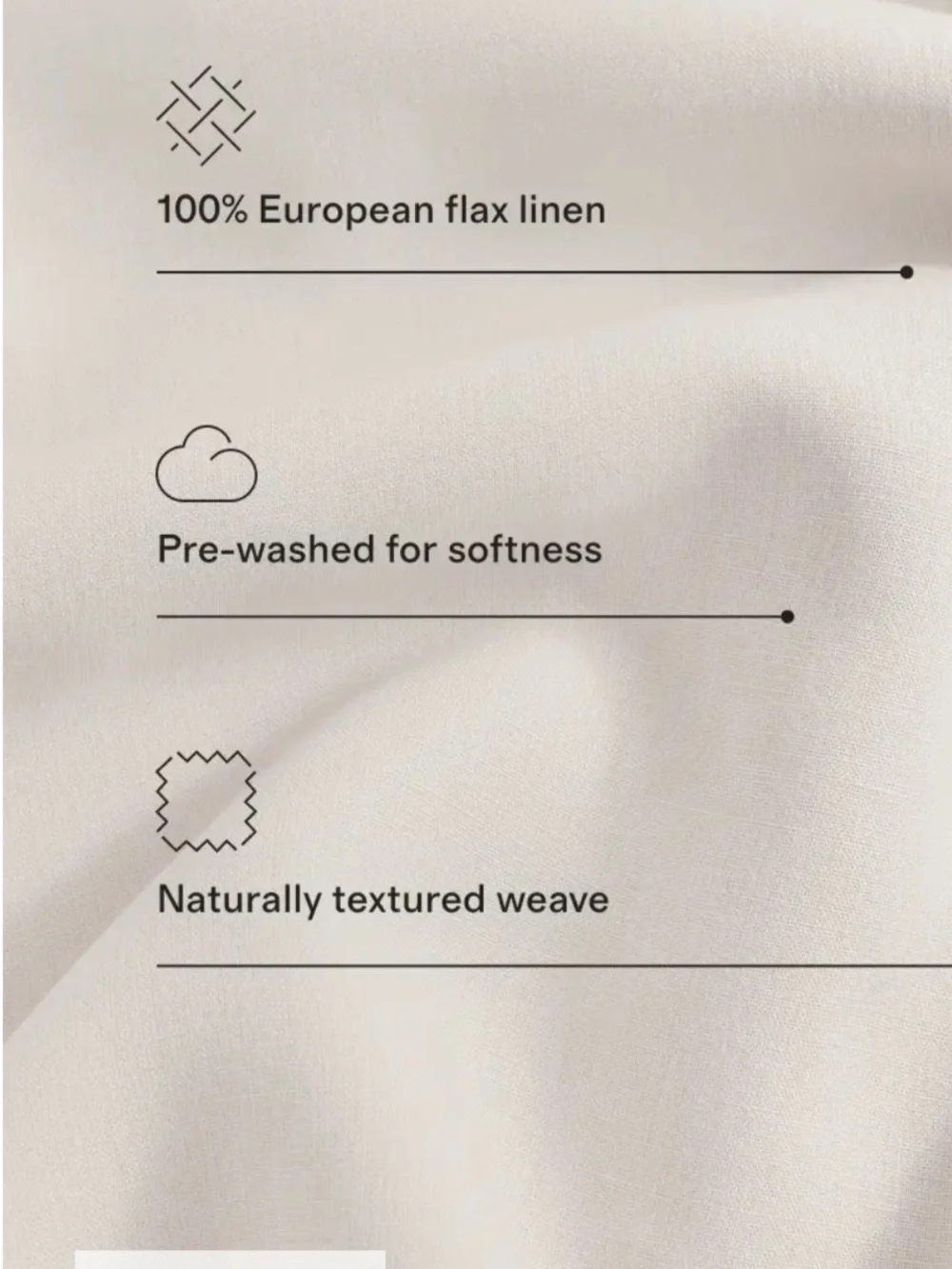Quince European Linen Gingham Queen Sheet Set Blue Fog